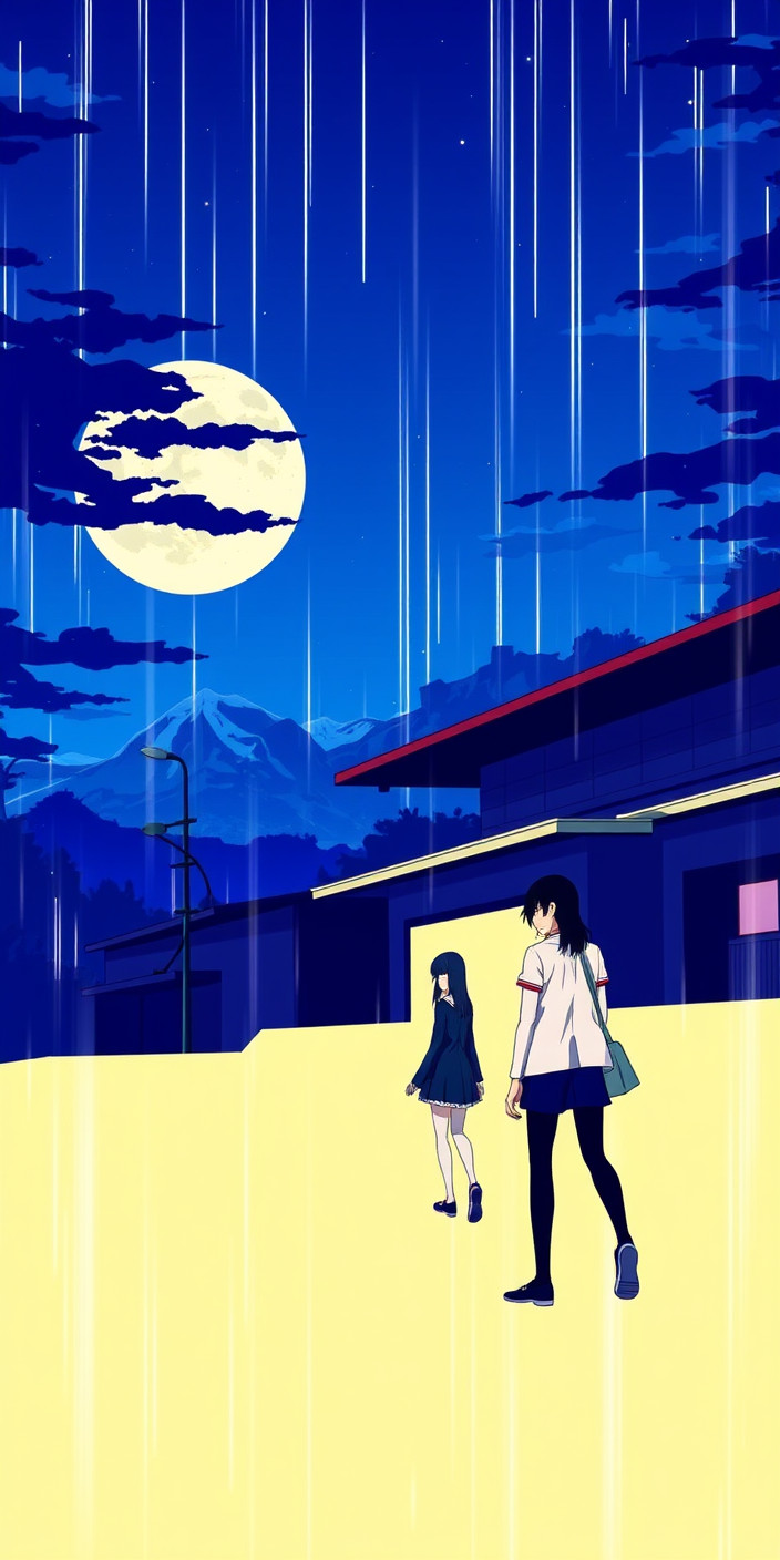 Monogatari 14 Phone Wallpaper