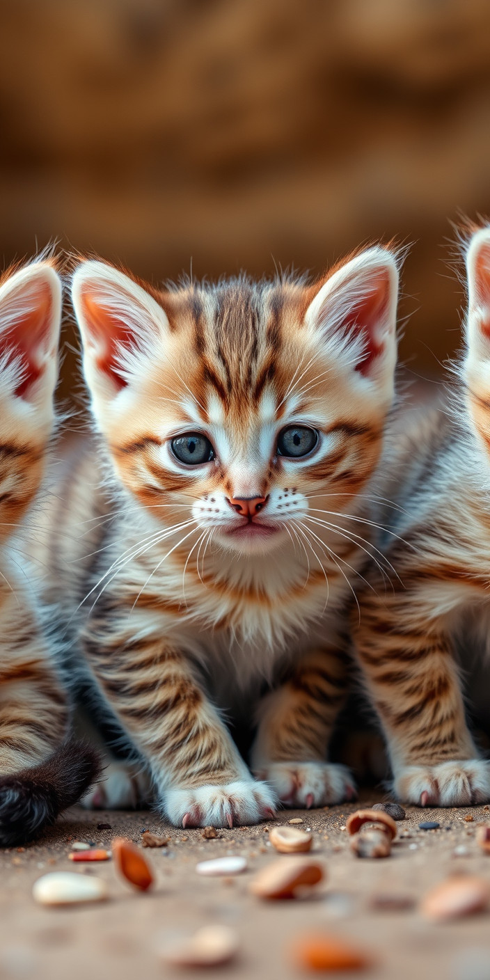 Cute kittens 4 Phone Wallpaper