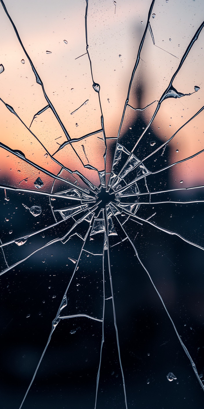 Broken glass 4 Phone Wallpaper