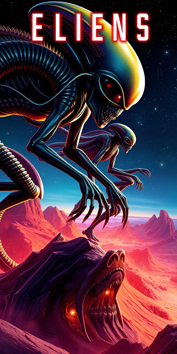 Aliens 7 Phone Wallpaper