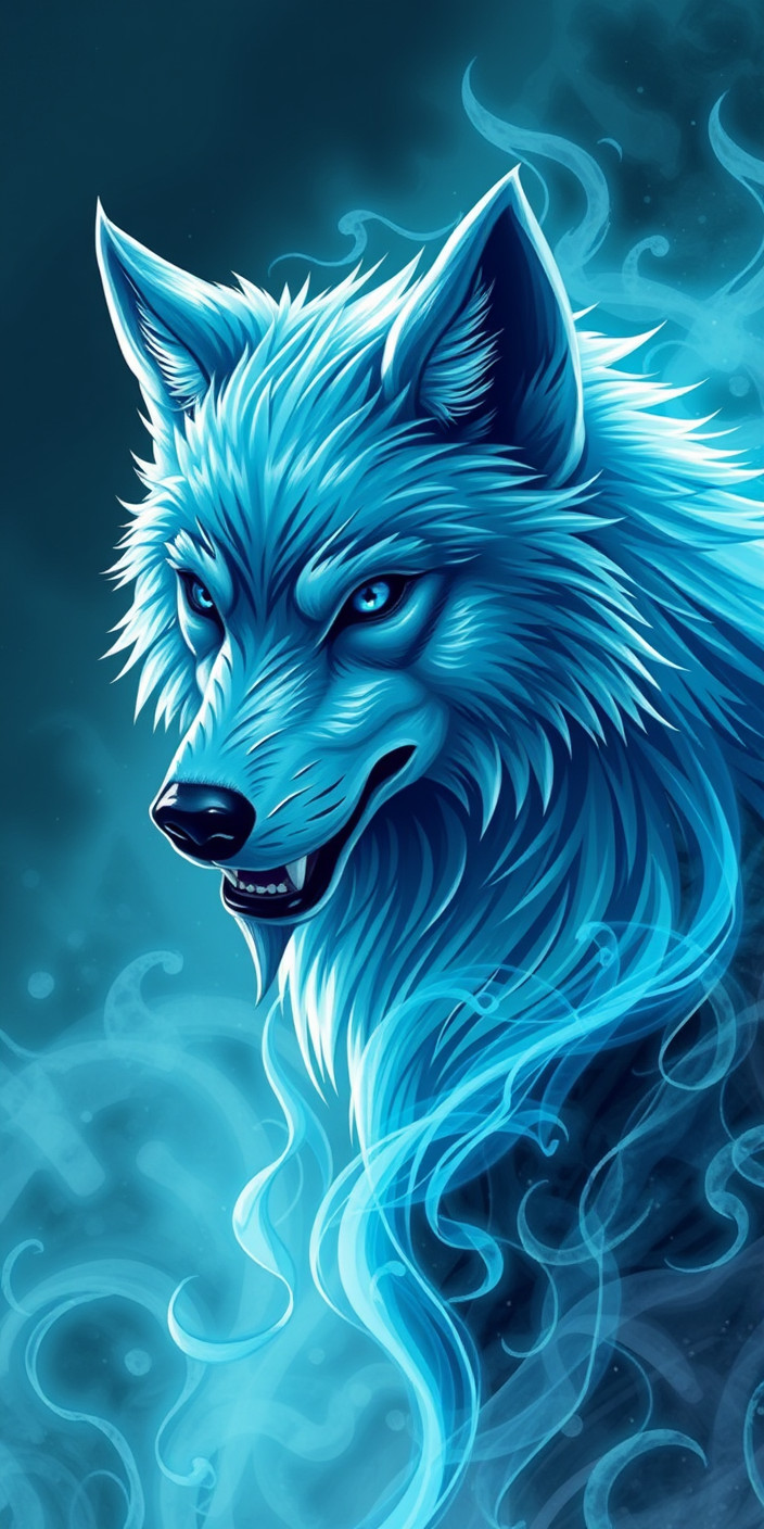 Ghost wolf 5 Phone Wallpaper