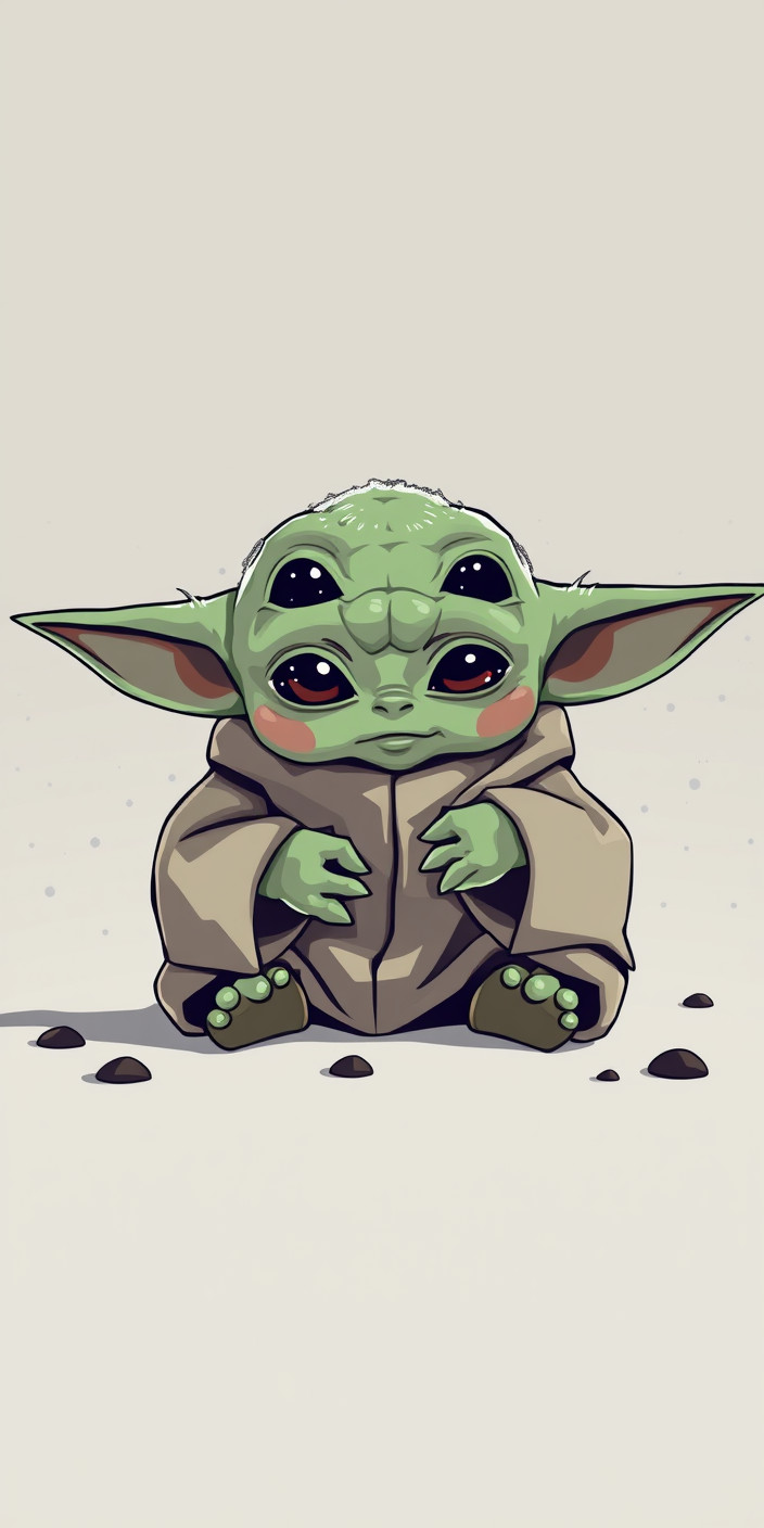 Baby yoda 2 Phone Wallpaper