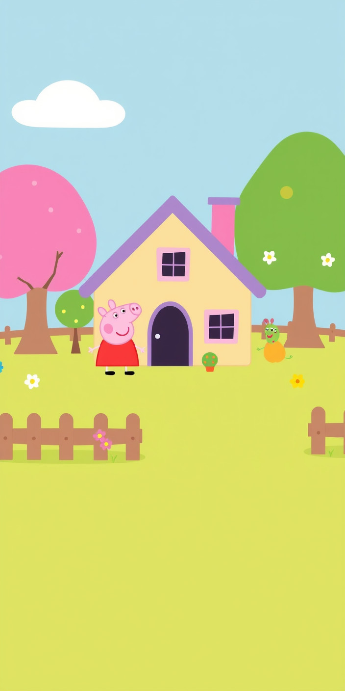 Peppa pig  house 8 Phone Wallpaper