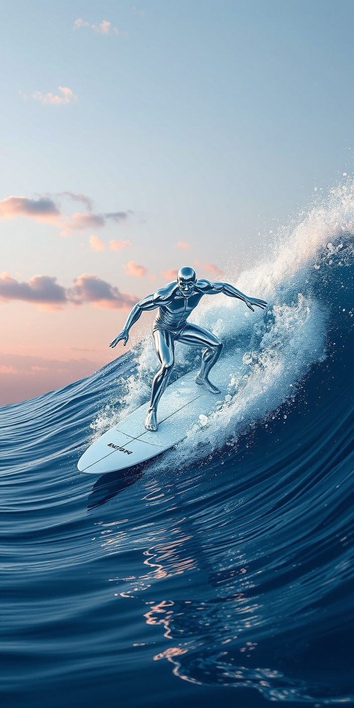 Silver surfer 1 Phone Wallpaper