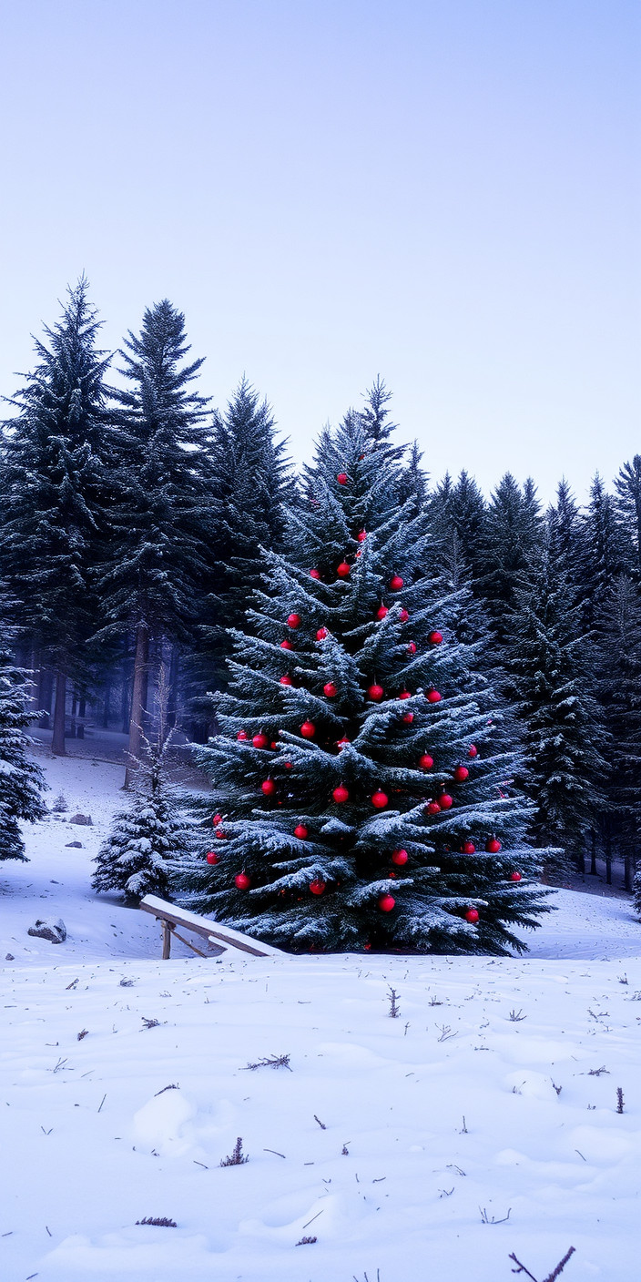 Christmas tree 11 Phone Wallpaper