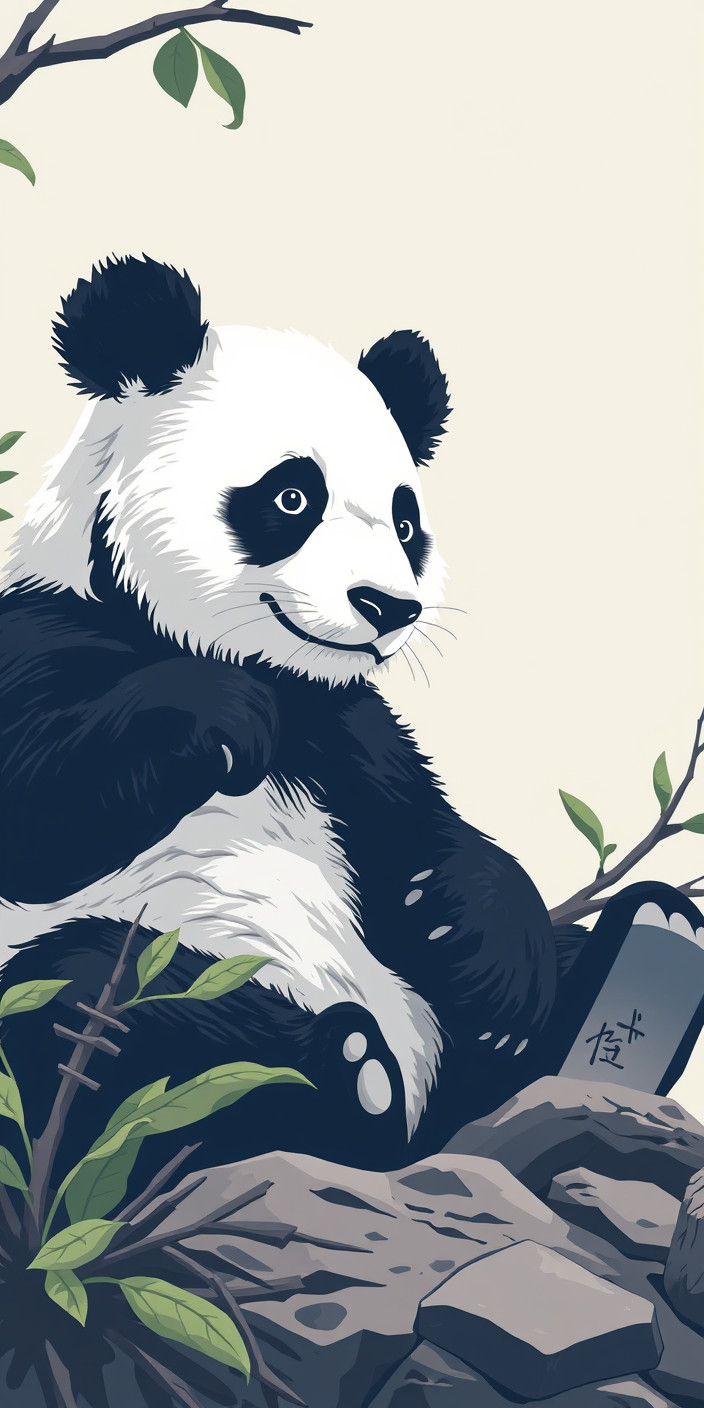 Panda 3 Phone Wallpaper
