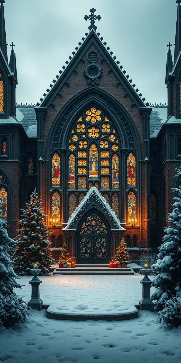 Gothic christmas 4 Phone Wallpaper