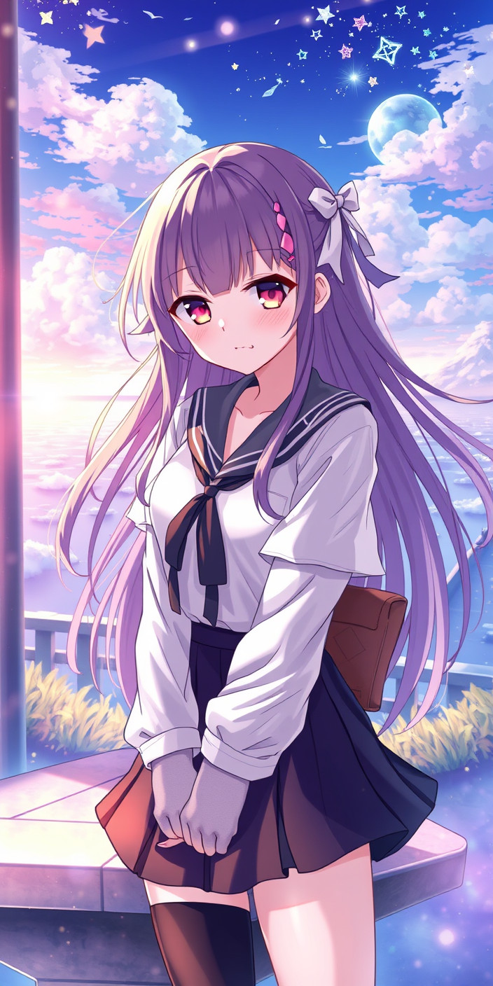 Anime girl 3 Phone Wallpaper