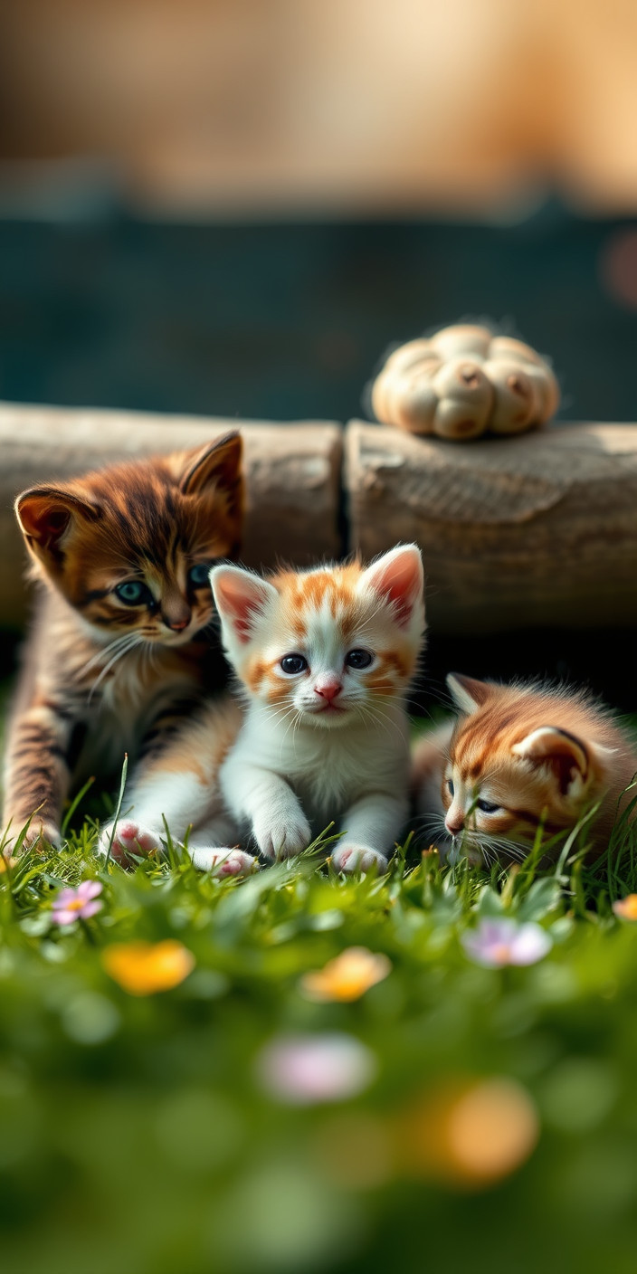 Kittens 2 Phone Wallpaper
