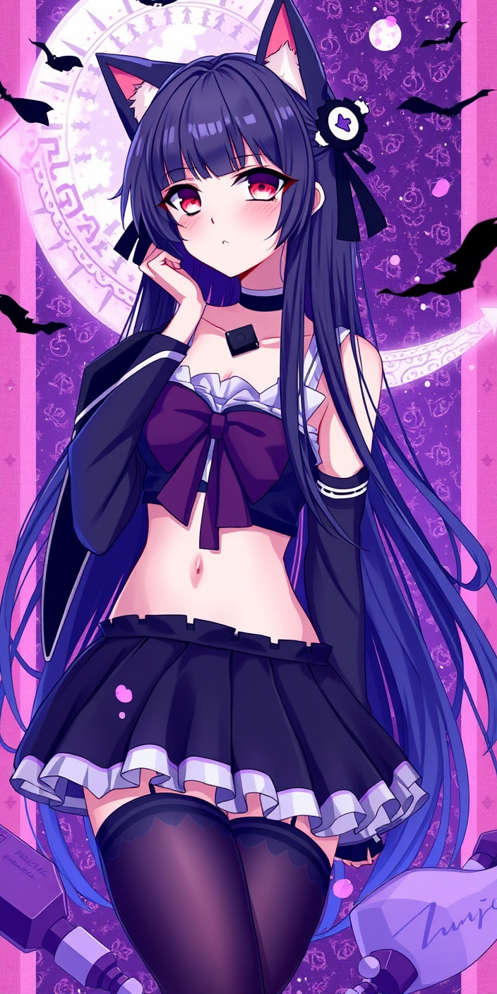 Kuromi aesthetic 2 Phone Wallpaper