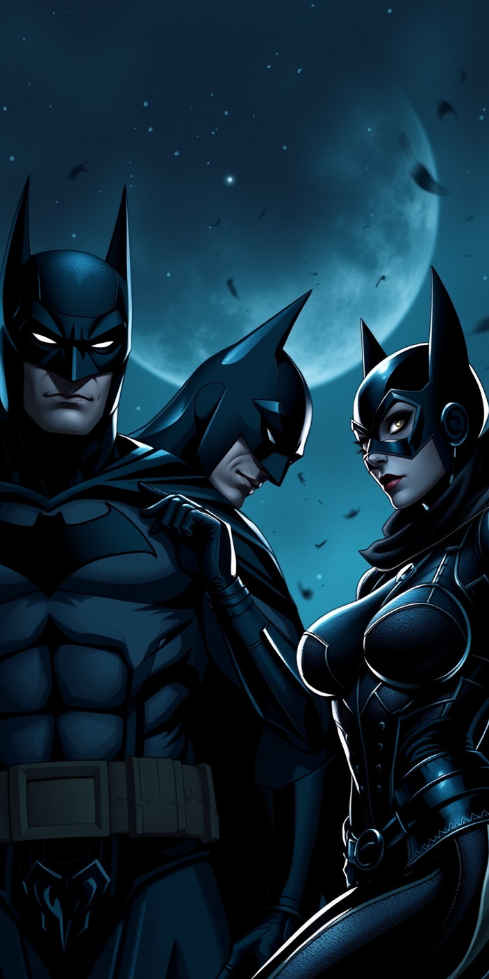 Batman and catwoman 7 Phone Wallpaper