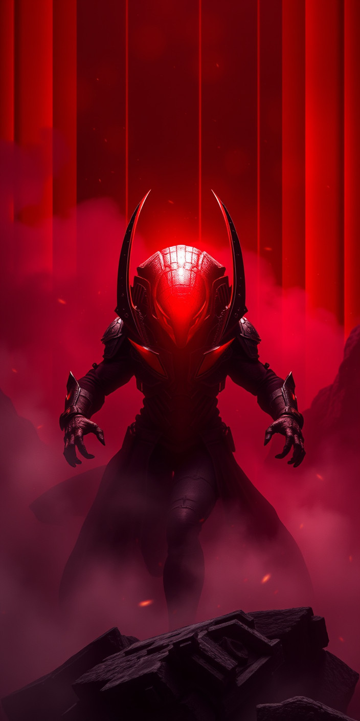 Alienware red 4 Phone Wallpaper