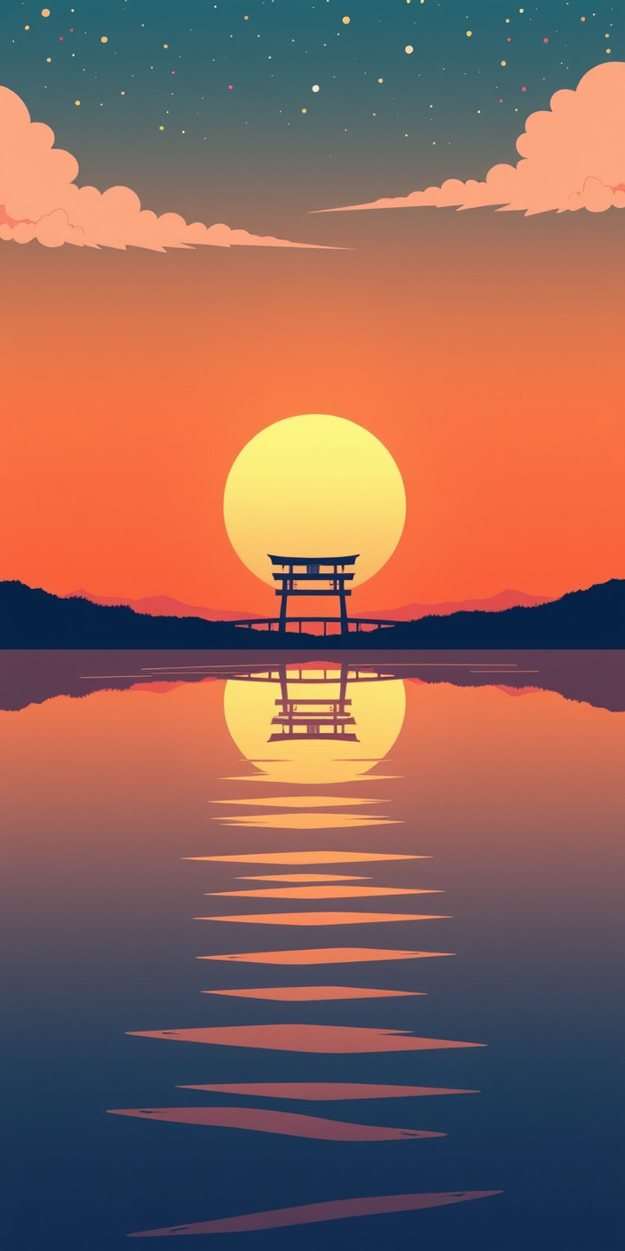 Anime minimalist 9 Phone Wallpaper