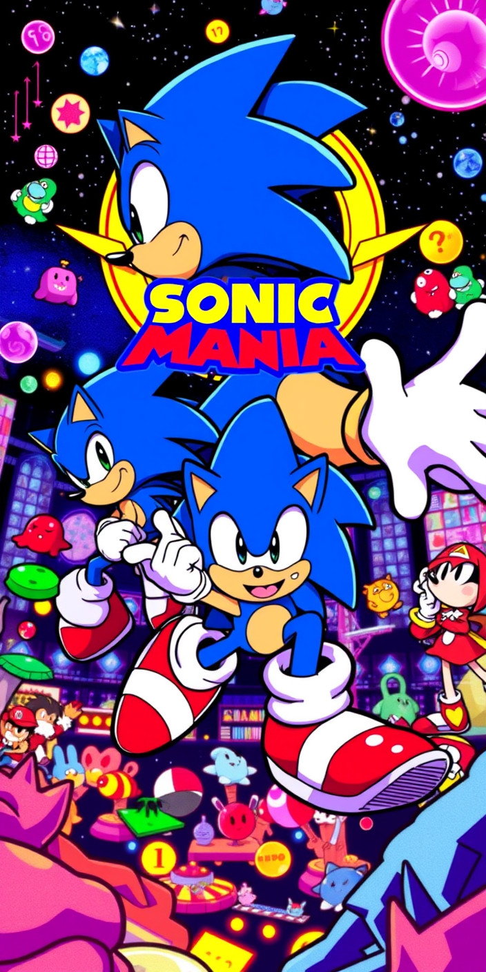 Sonic mania 6 Phone Wallpaper