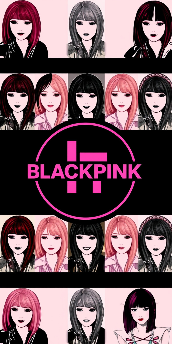 Blackpink logo 6 Phone Wallpaper