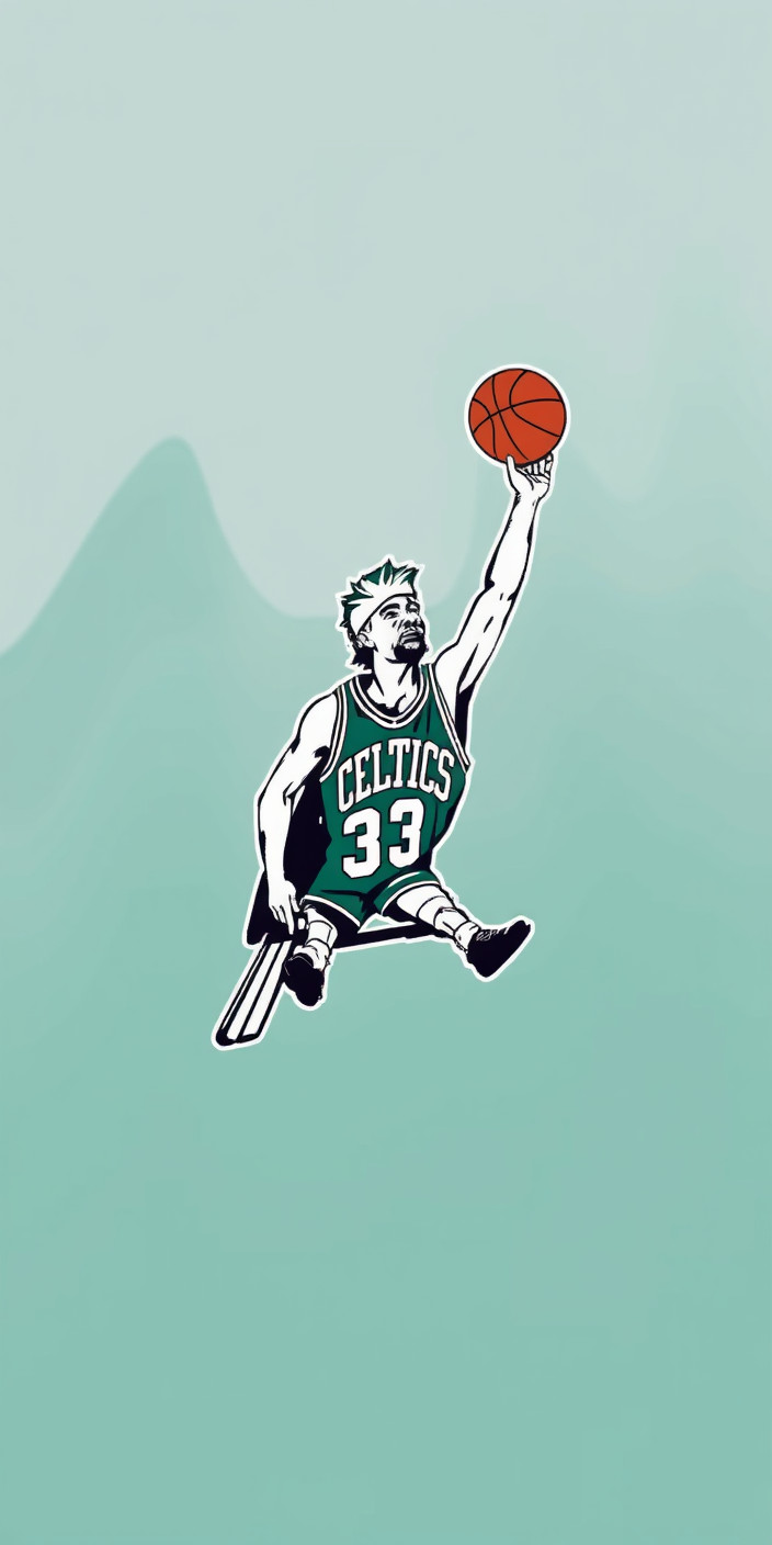 Larry bird 3 Phone Wallpaper