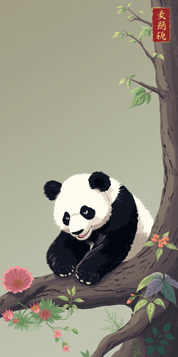 Panda 7 Phone Wallpaper