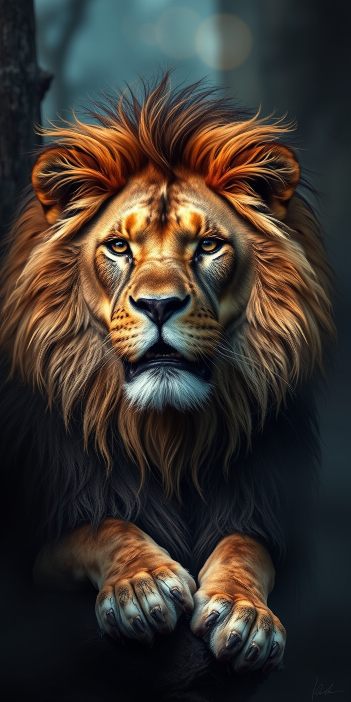 Lion 5 Phone Wallpaper