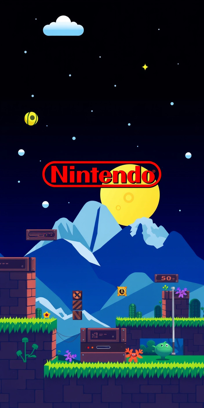 Nintendo 8 Phone Wallpaper
