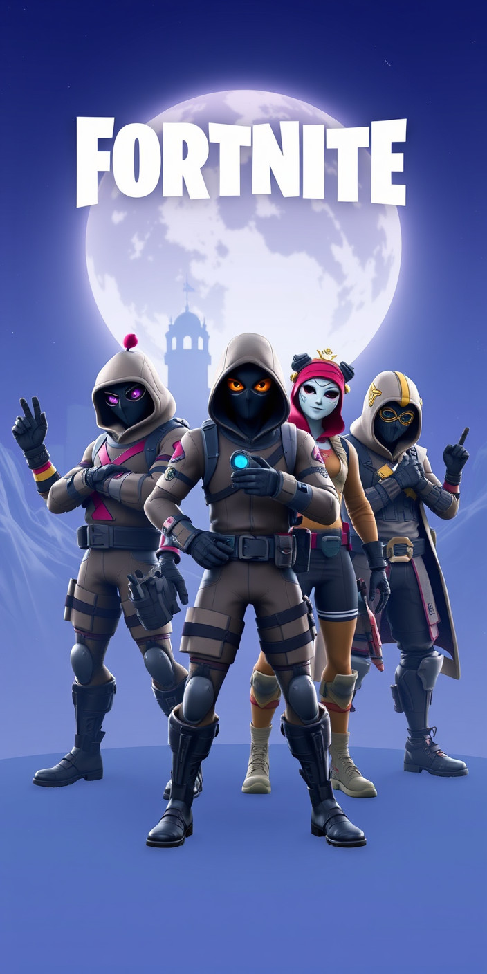 Fortnite skins 5 Phone Wallpaper
