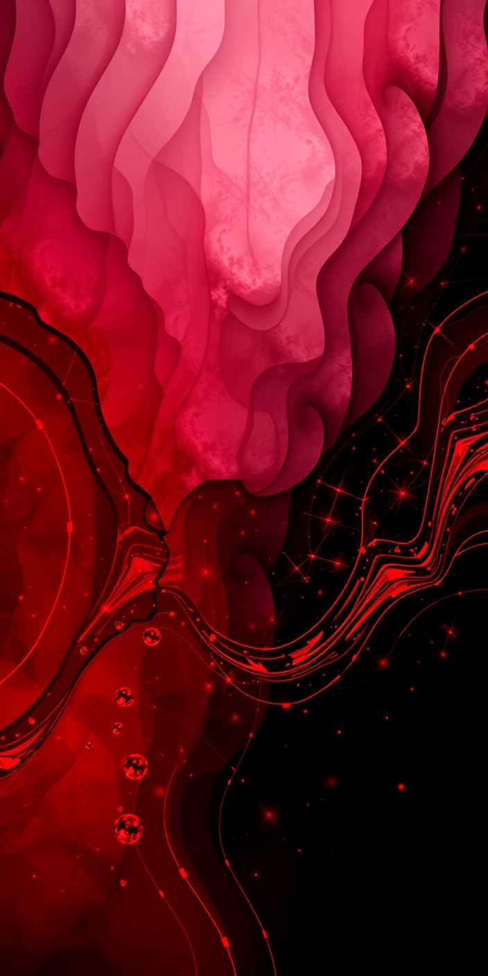 Red and black abstract 7 Phone Wallpaper