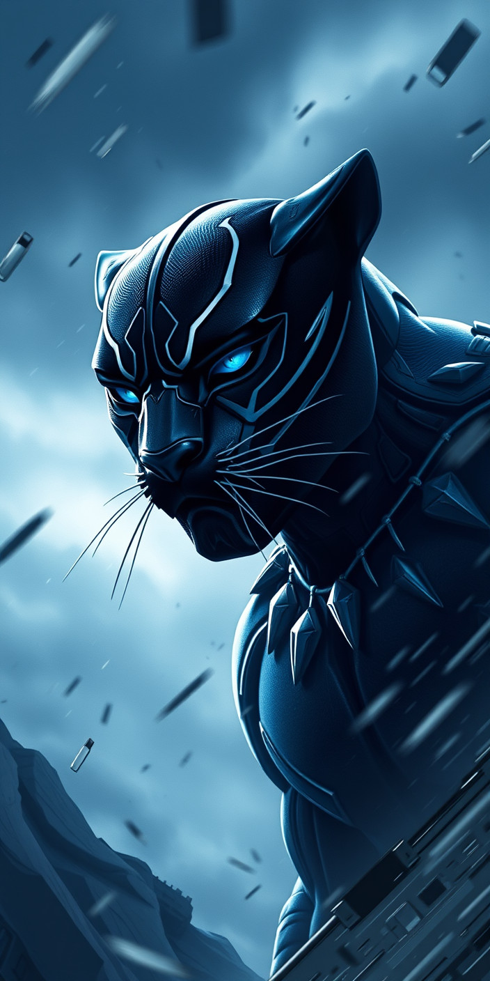 Black panther 5 Phone Wallpaper