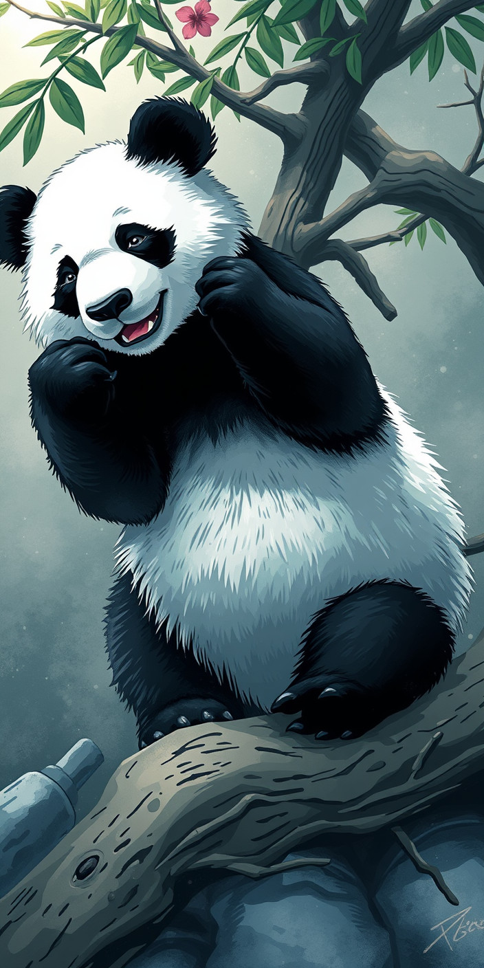 Panda 2 Phone Wallpaper
