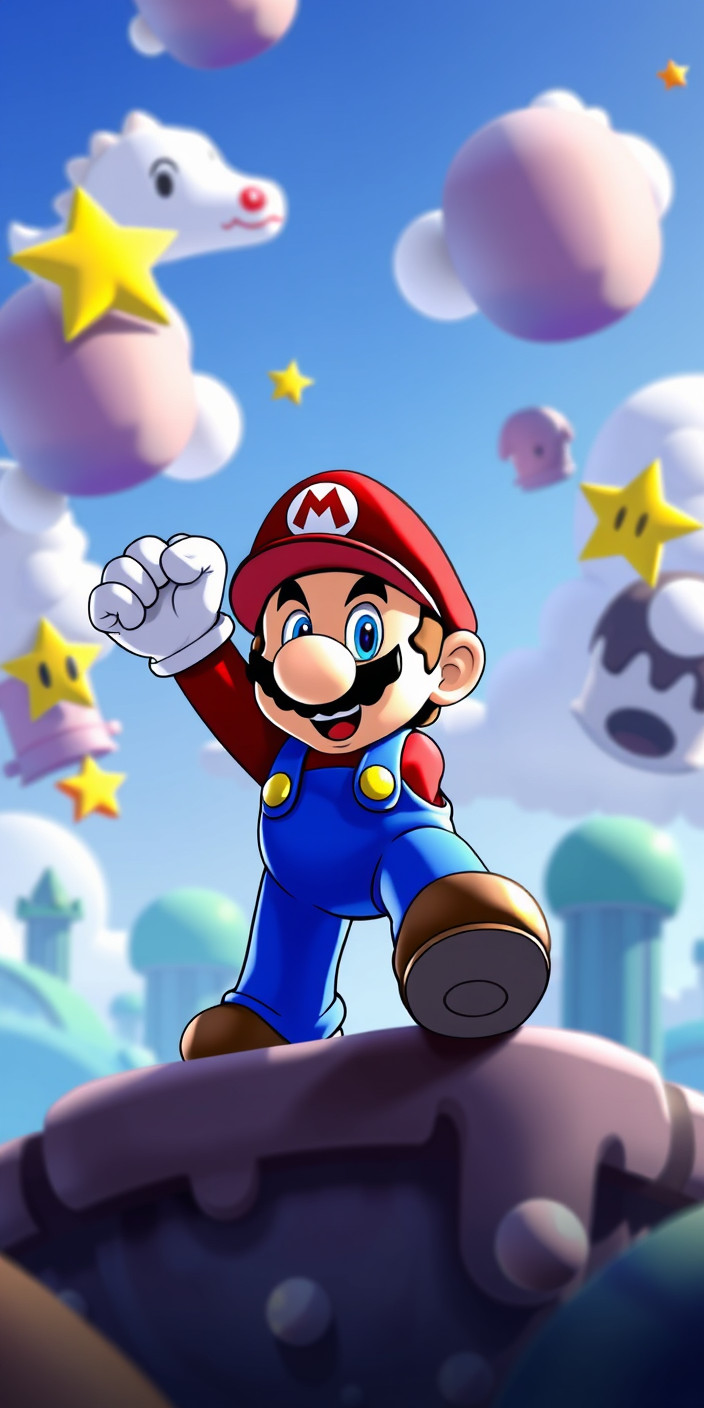 Super mario 10 Phone Wallpaper