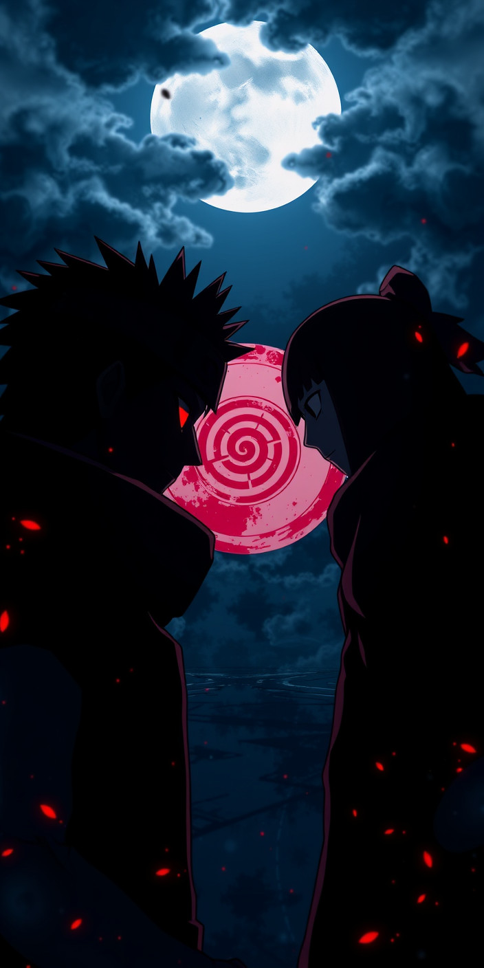 Sharingan 7 Phone Wallpaper