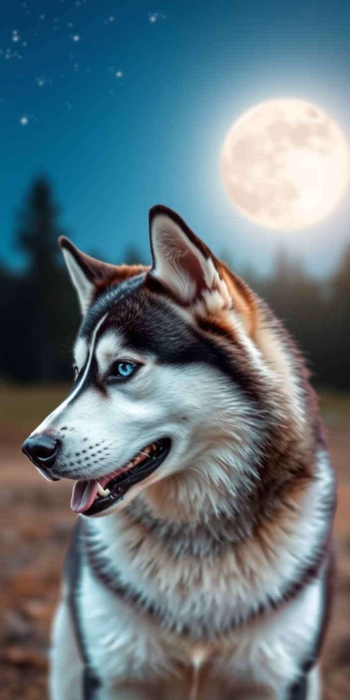 Husky 5 Phone Wallpaper