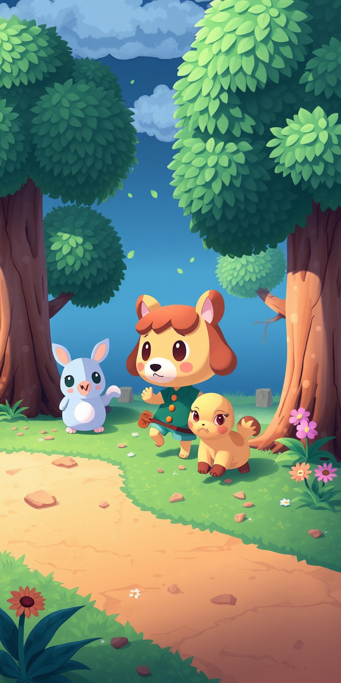 Animal crossing 8 Phone Wallpaper