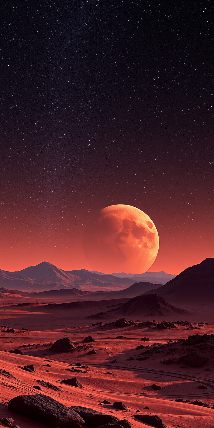 Mars 8 Phone Wallpaper