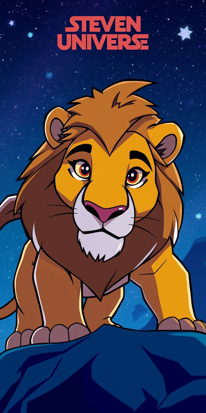 Steven universe lion 4 Phone Wallpaper