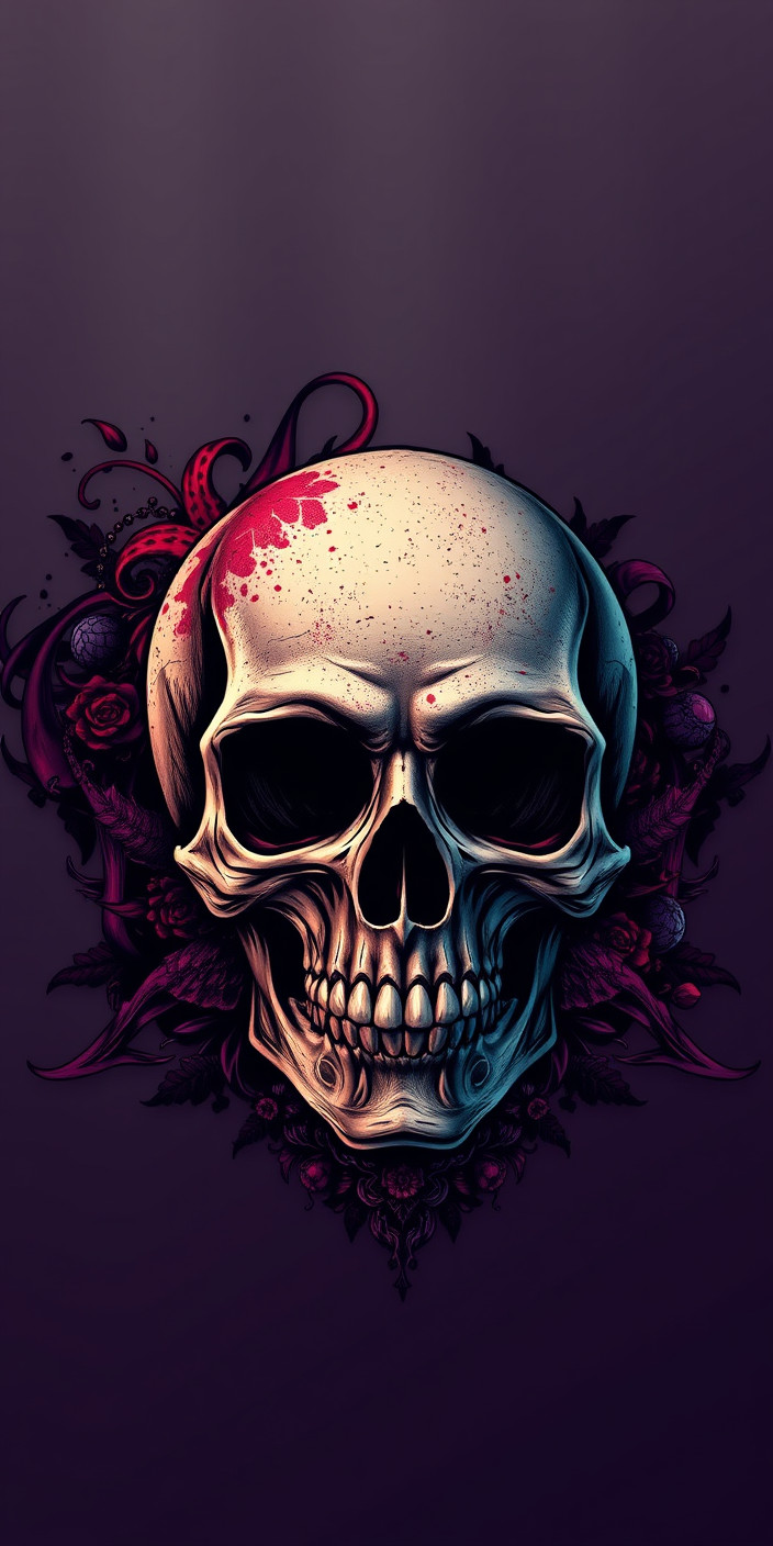 Skull 12 Phone Wallpaper