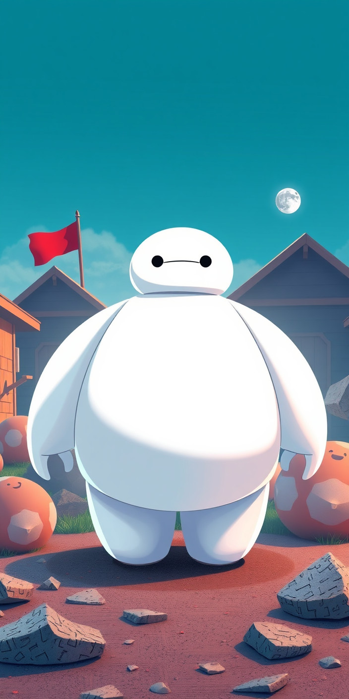 Baymax 5 Phone Wallpaper