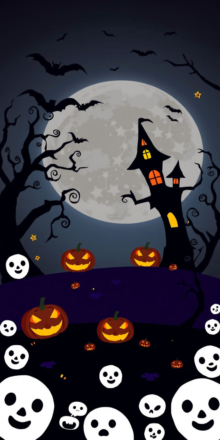 Free animated halloween 2 Phone Wallpaper