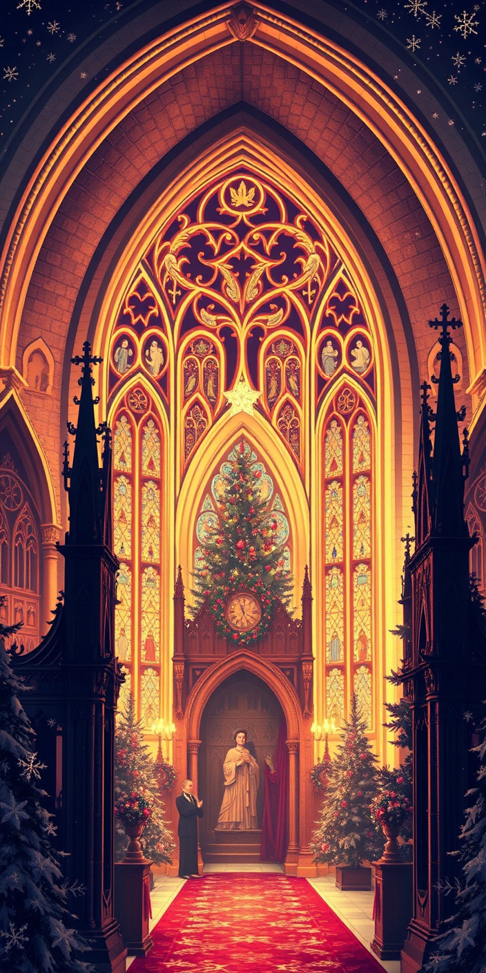 Gothic christmas 14 Phone Wallpaper