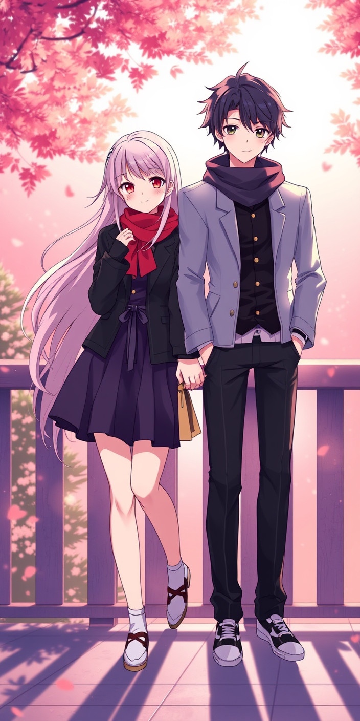 Anime couples 11 Phone Wallpaper