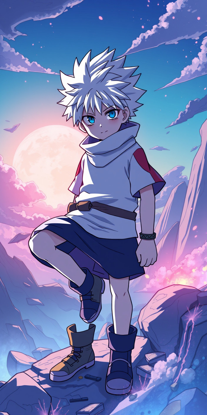 Killua 8 Phone Wallpaper