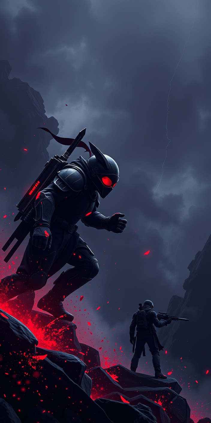Black and red gaming 2 Phone Wallpaper