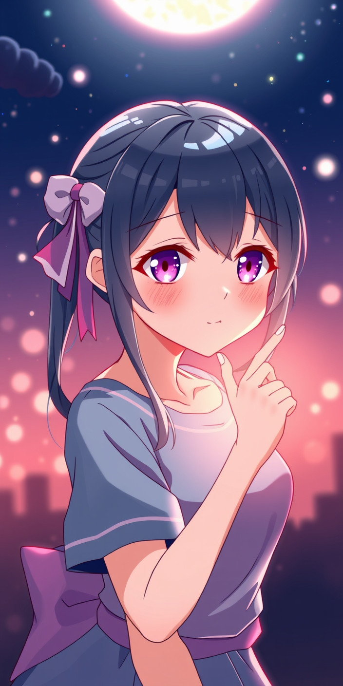 Cute anime girl 8 Phone Wallpaper