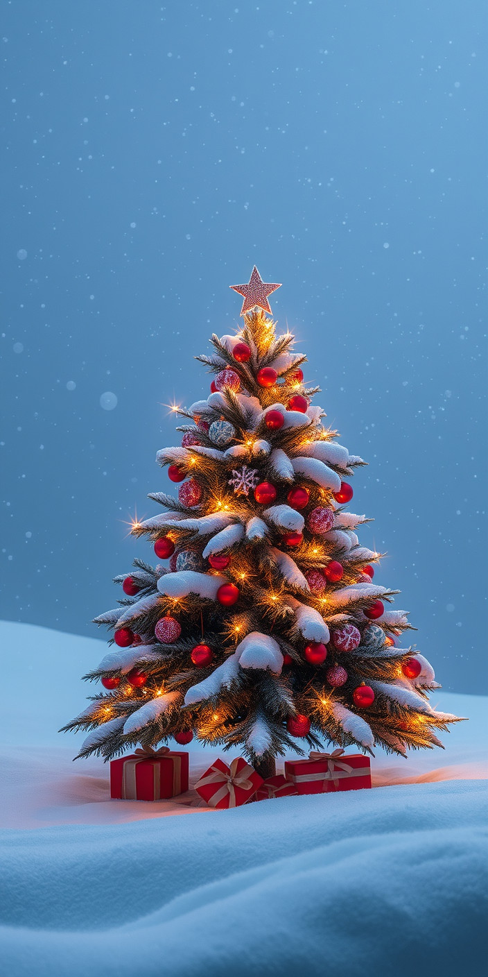 Christmas tree 3 Phone Wallpaper