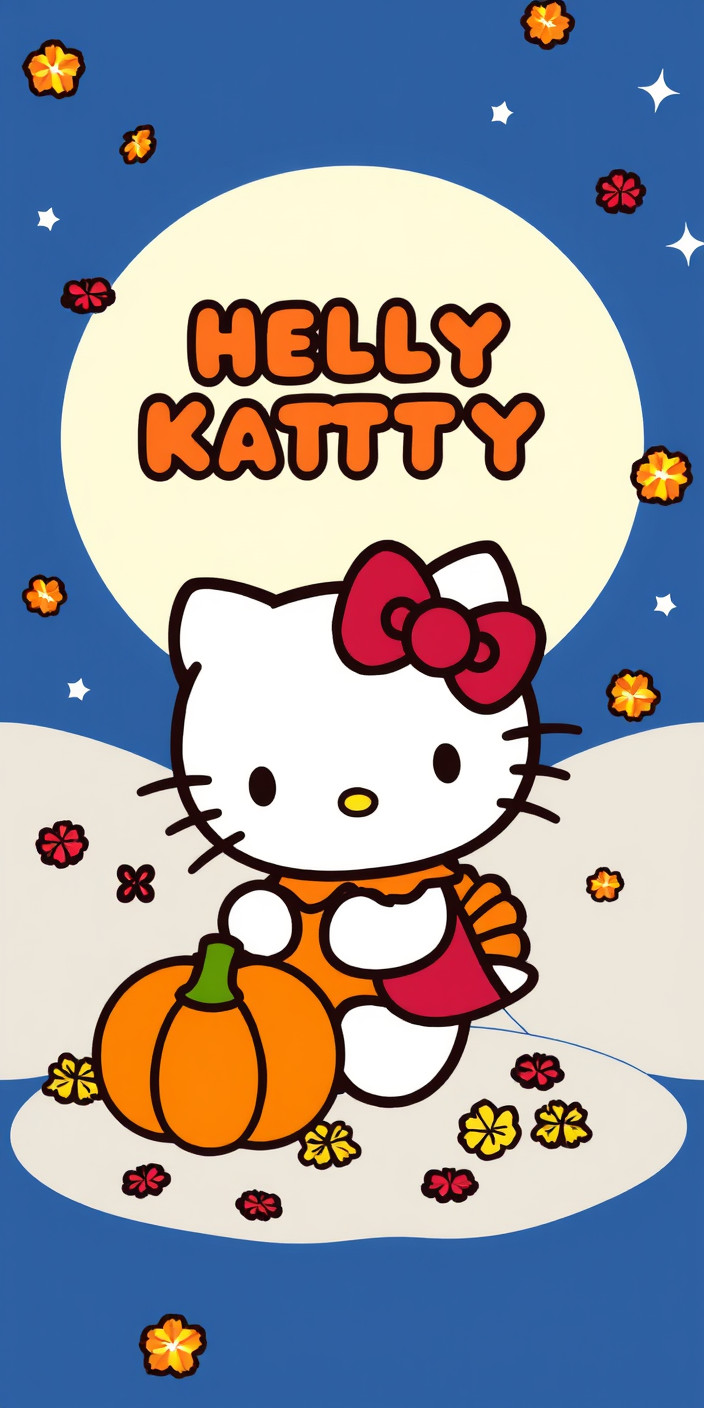 Hello kitty thanksgiving 8 Phone Wallpaper