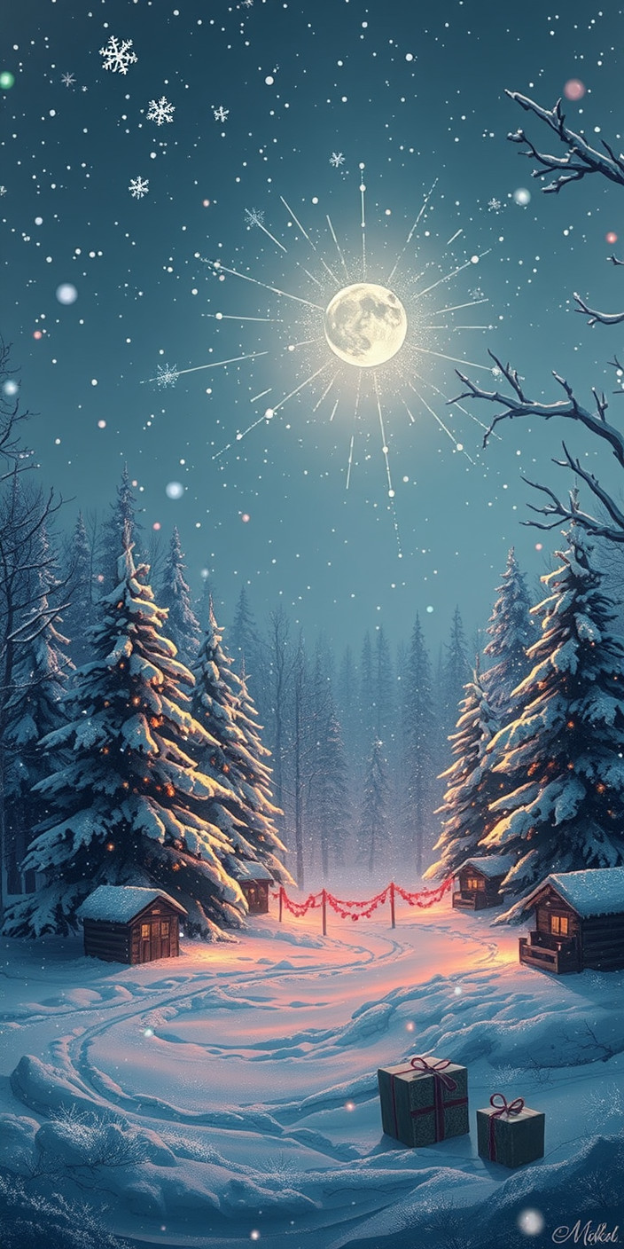 I winter christmas 2 Phone Wallpaper