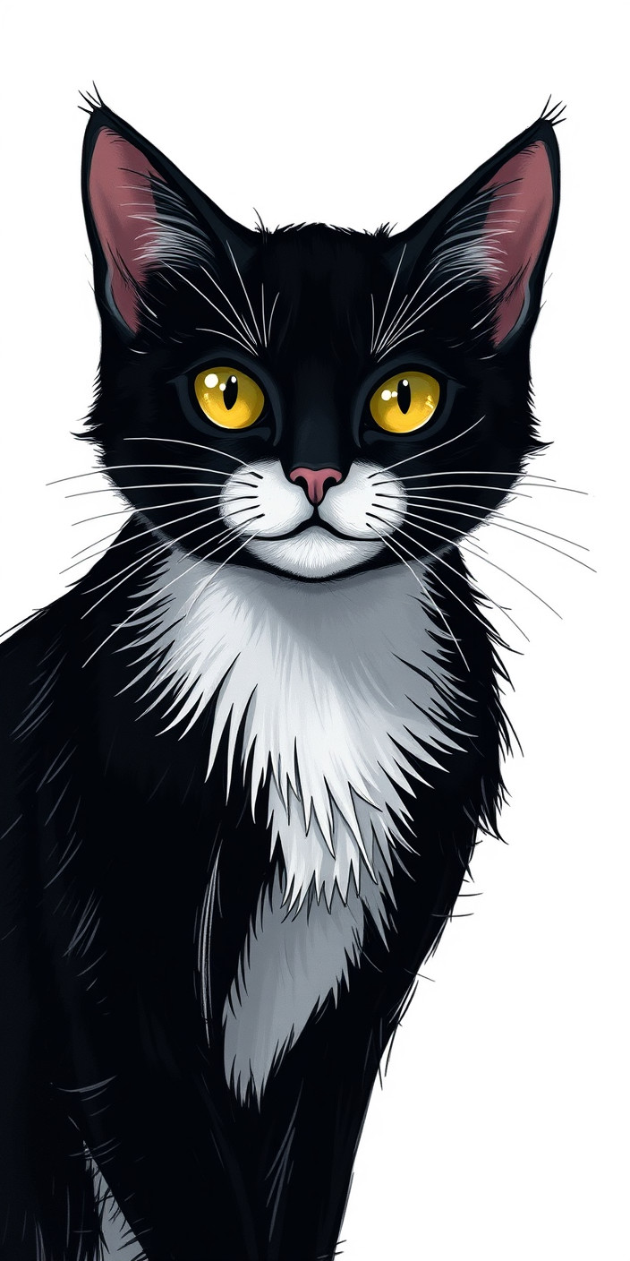 Black cat 6 Phone Wallpaper