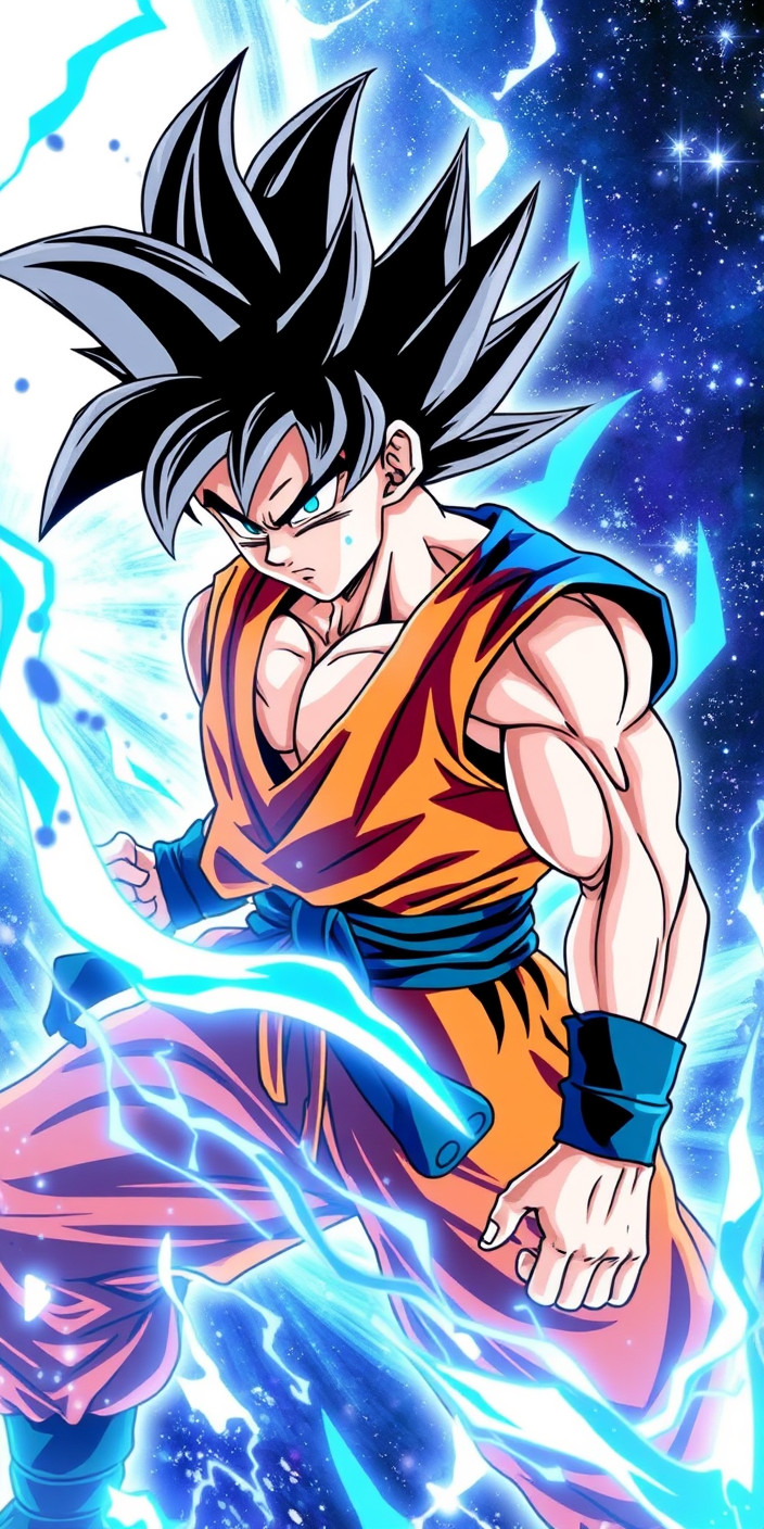 Ultra instinct goku 9 Phone Wallpaper