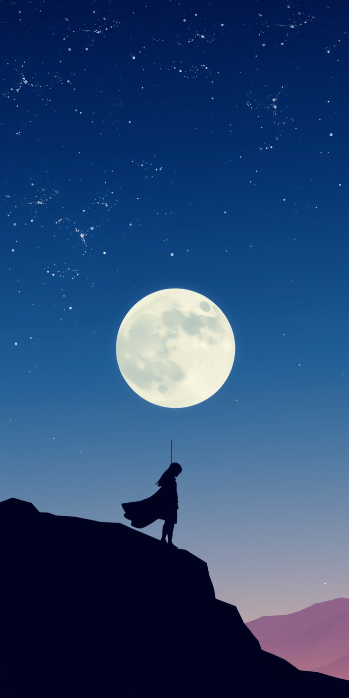 Minimalist anime 11 Phone Wallpaper