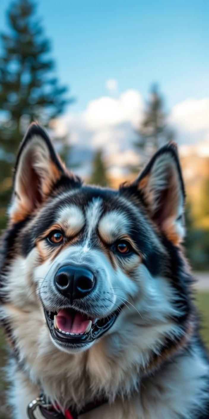 Siberian husky 3 Phone Wallpaper