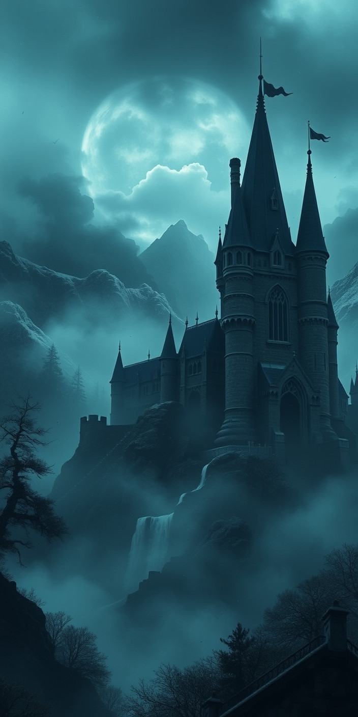 Dark castle 1 Phone Wallpaper