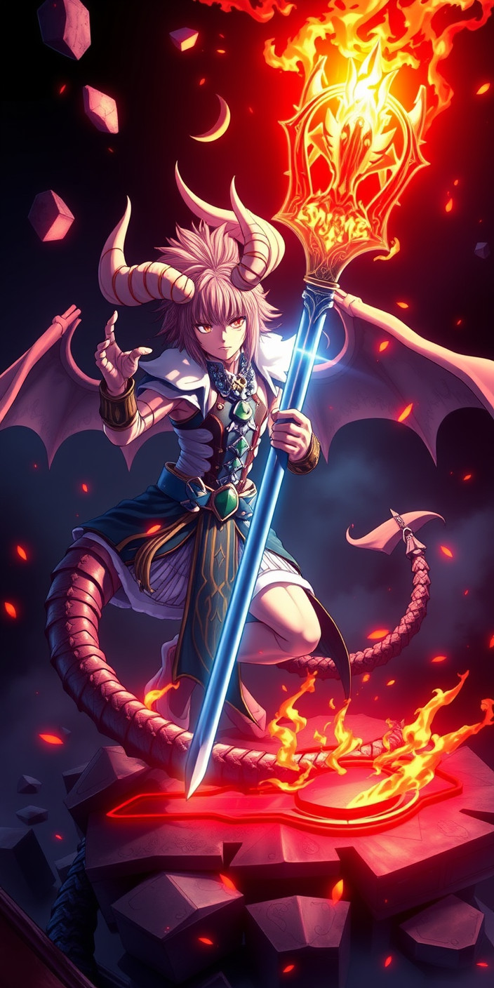 Meliodas demon form 9 Phone Wallpaper